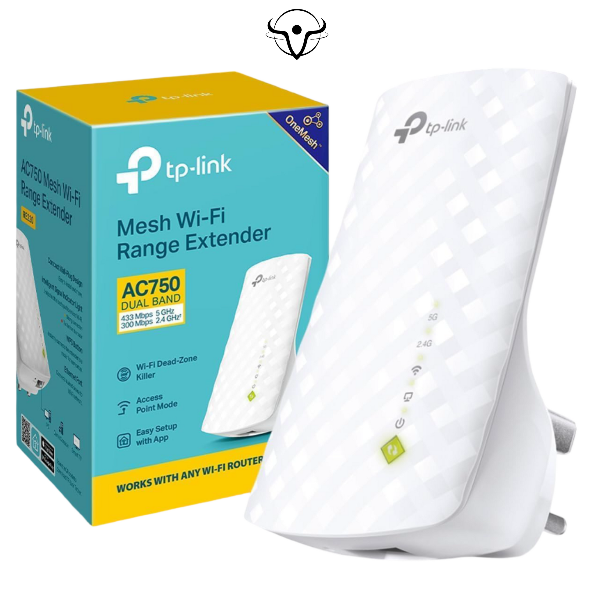 TP-Link RE220 Ripetitore Wi-Fi Mesh AC750