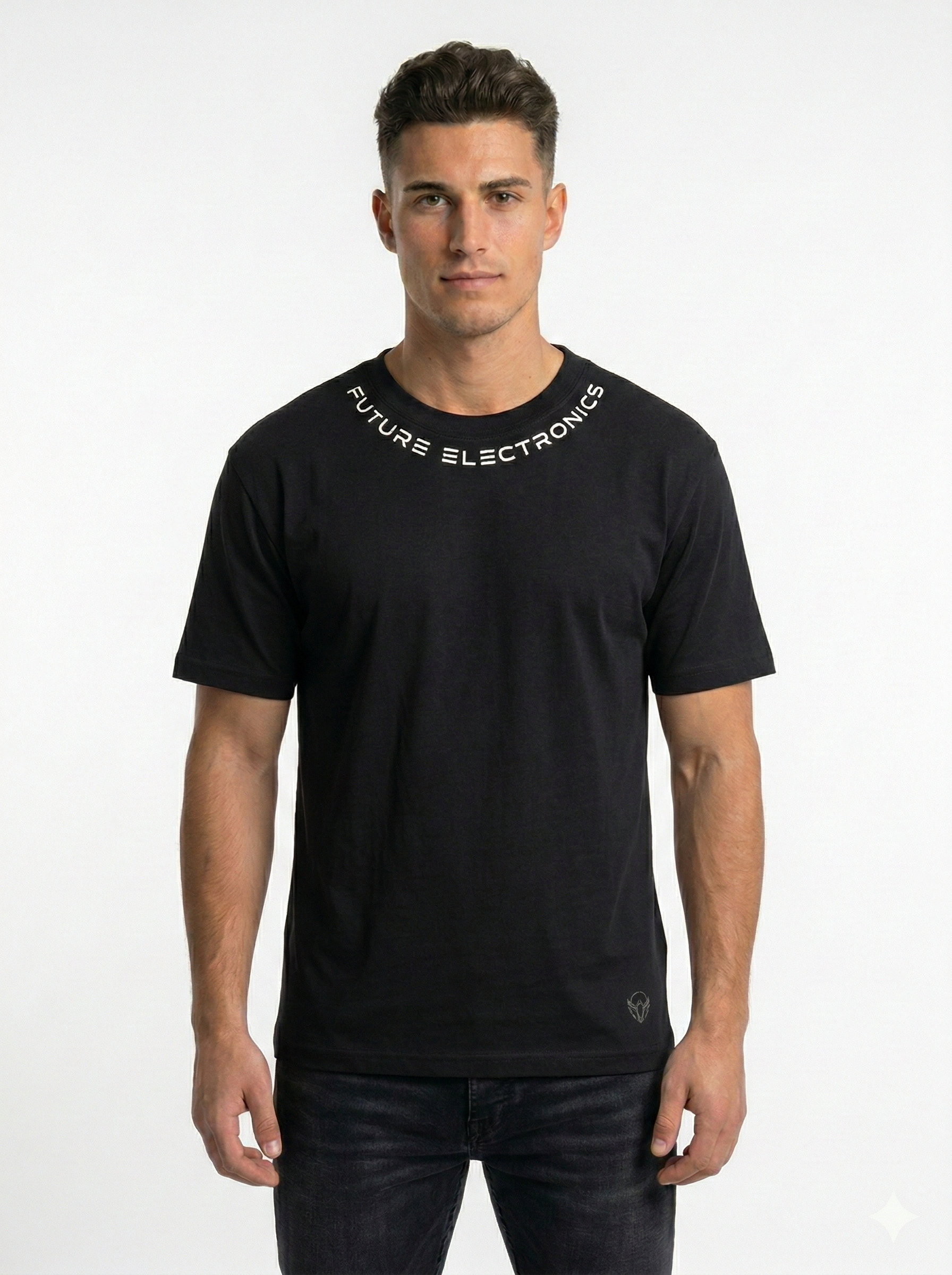 T-Shirt VANUZZO Future Electronics - Nero (fronte)